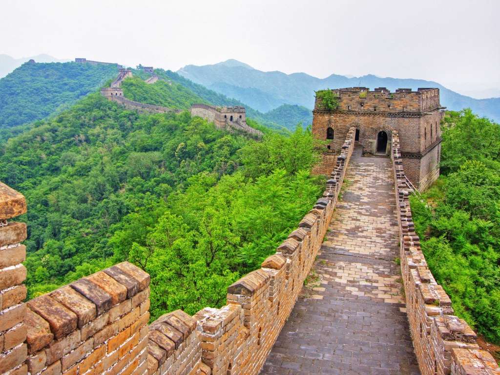 Обои Great Wonder Wall in China 1024x768