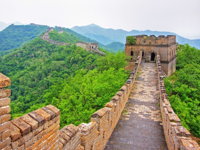 Обои Great Wonder Wall in China 640x480