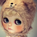 Screenshot №1 pro téma Cute Doll With Freckles 128x128