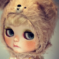 Screenshot №1 pro téma Cute Doll With Freckles 208x208