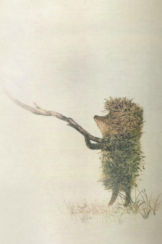 Fondo de pantalla Hedgehog In Fog Russian Cartoon 320x480