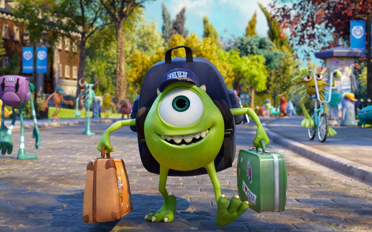 Обои Monsters Uiversity Disney Pixar 1440x900