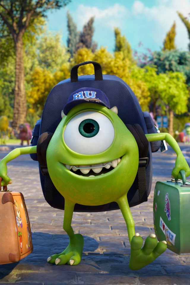 Monsters Uiversity Disney Pixar wallpaper 640x960