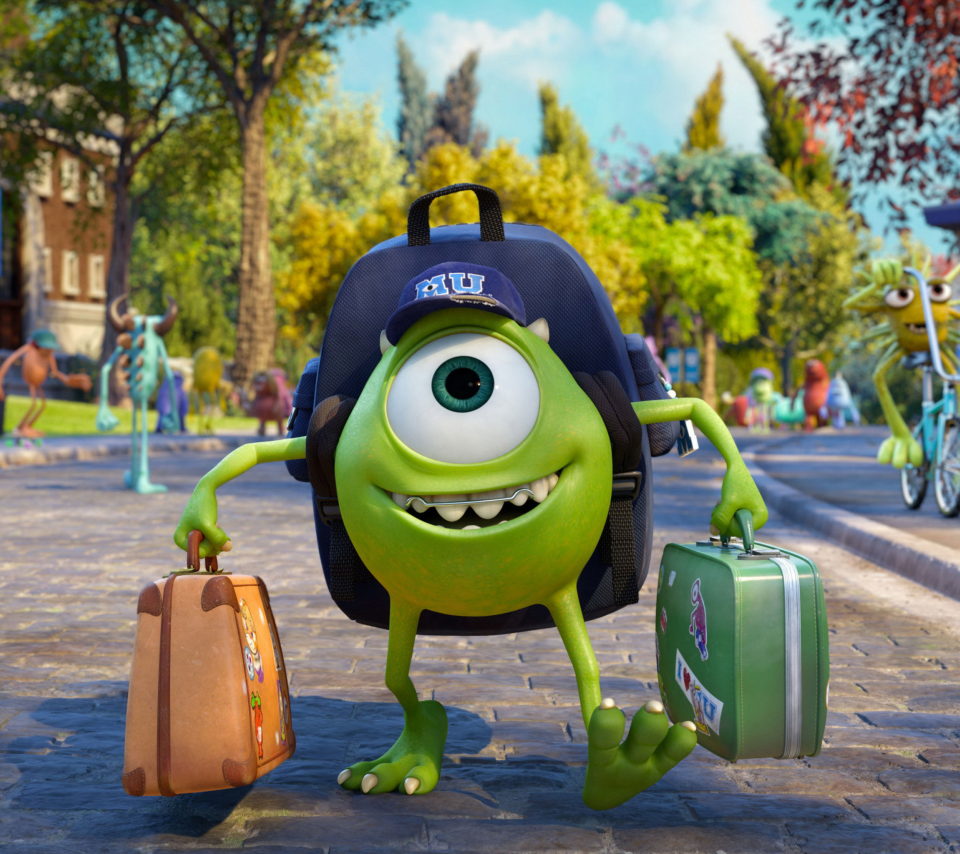 Fondo de pantalla Monsters Uiversity Disney Pixar 960x854