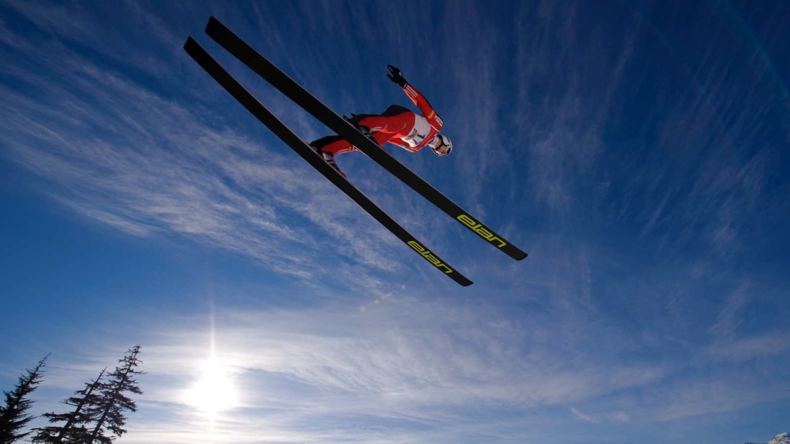 Das Skiing Jump Wallpaper 1600x900