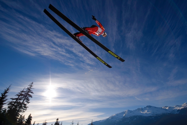 Skiing Jump wallpaper