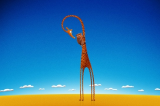 Funny Giraffe With Friend - Obrázkek zdarma pro Nokia Asha 201