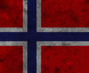 Обои Norway Flag Scandinavian Cross 176x144