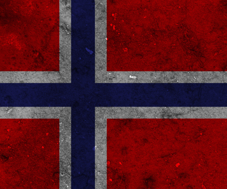 Das Norway Flag Scandinavian Cross Wallpaper 960x800