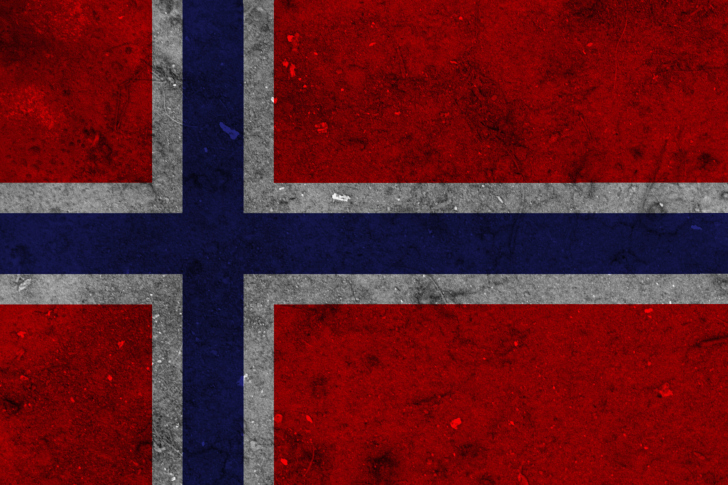 Das Norway Flag Scandinavian Cross Wallpaper
