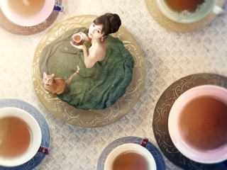 Screenshot №1 pro téma Tea Ceremony 320x240