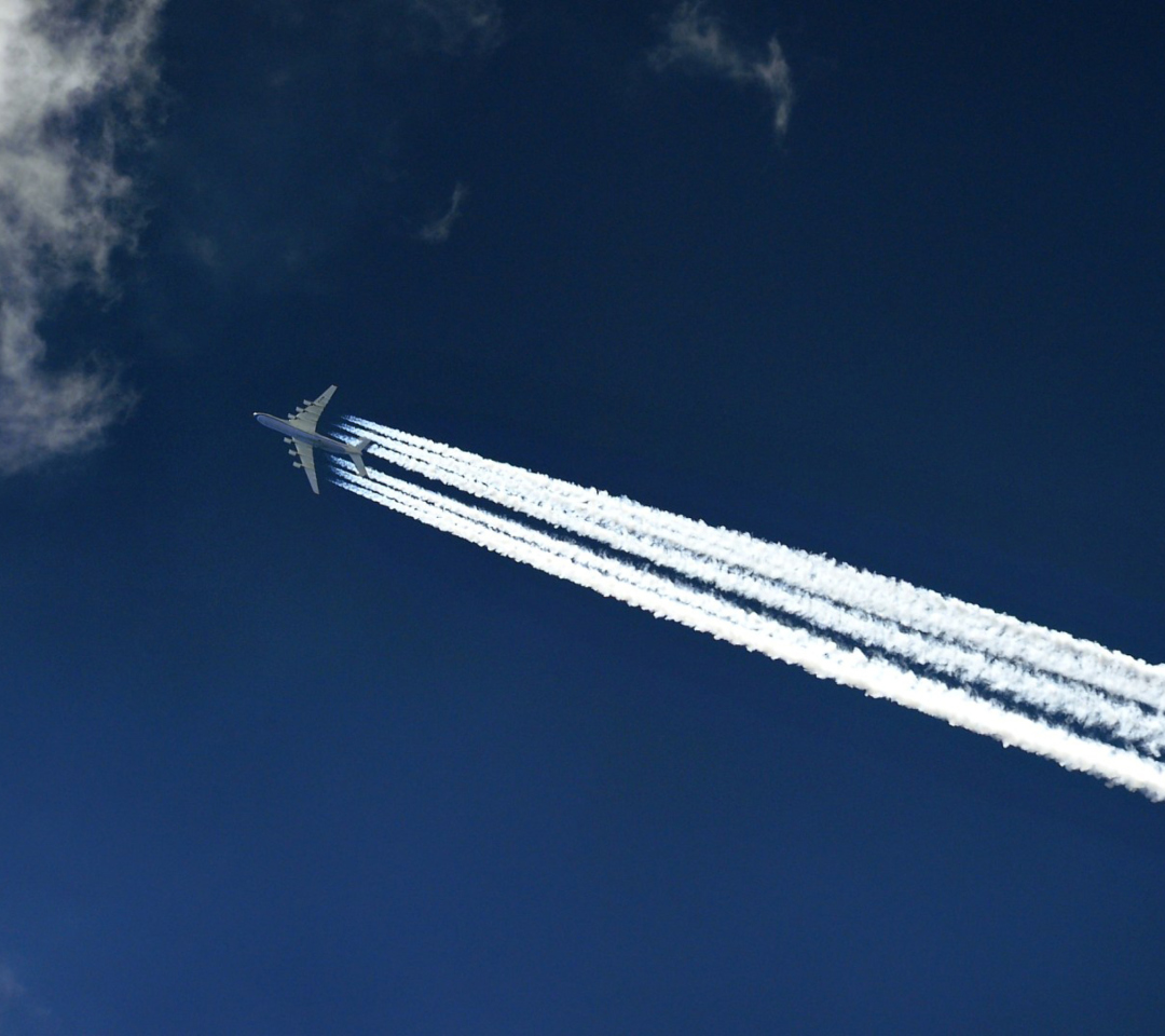 Обои Airplane In Sky 1080x960