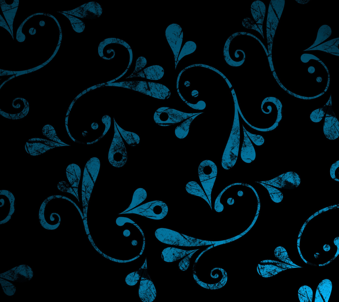 Das Dark Blue Pattern Wallpaper 1080x960