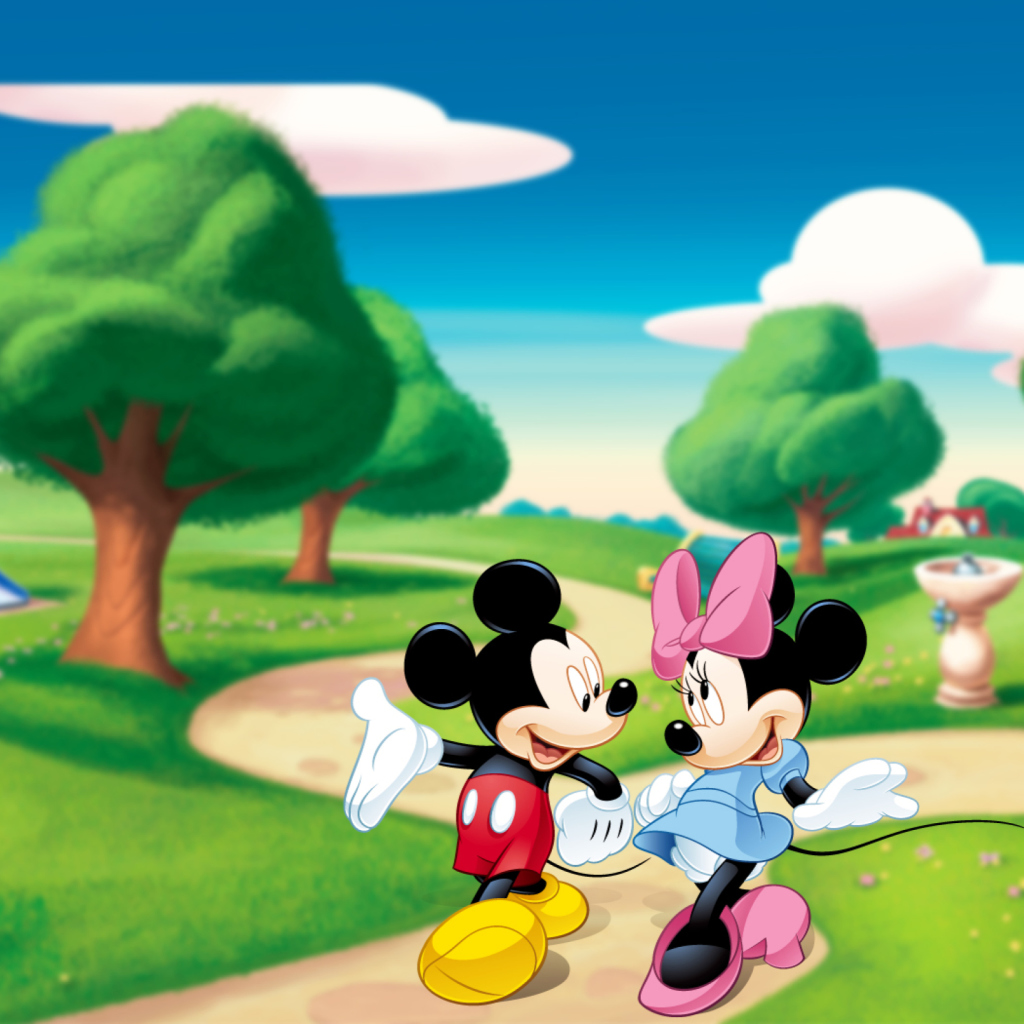 Mickey And Minnie wallpaper 1024x1024
