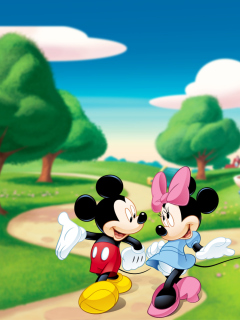 Обои Mickey And Minnie 240x320
