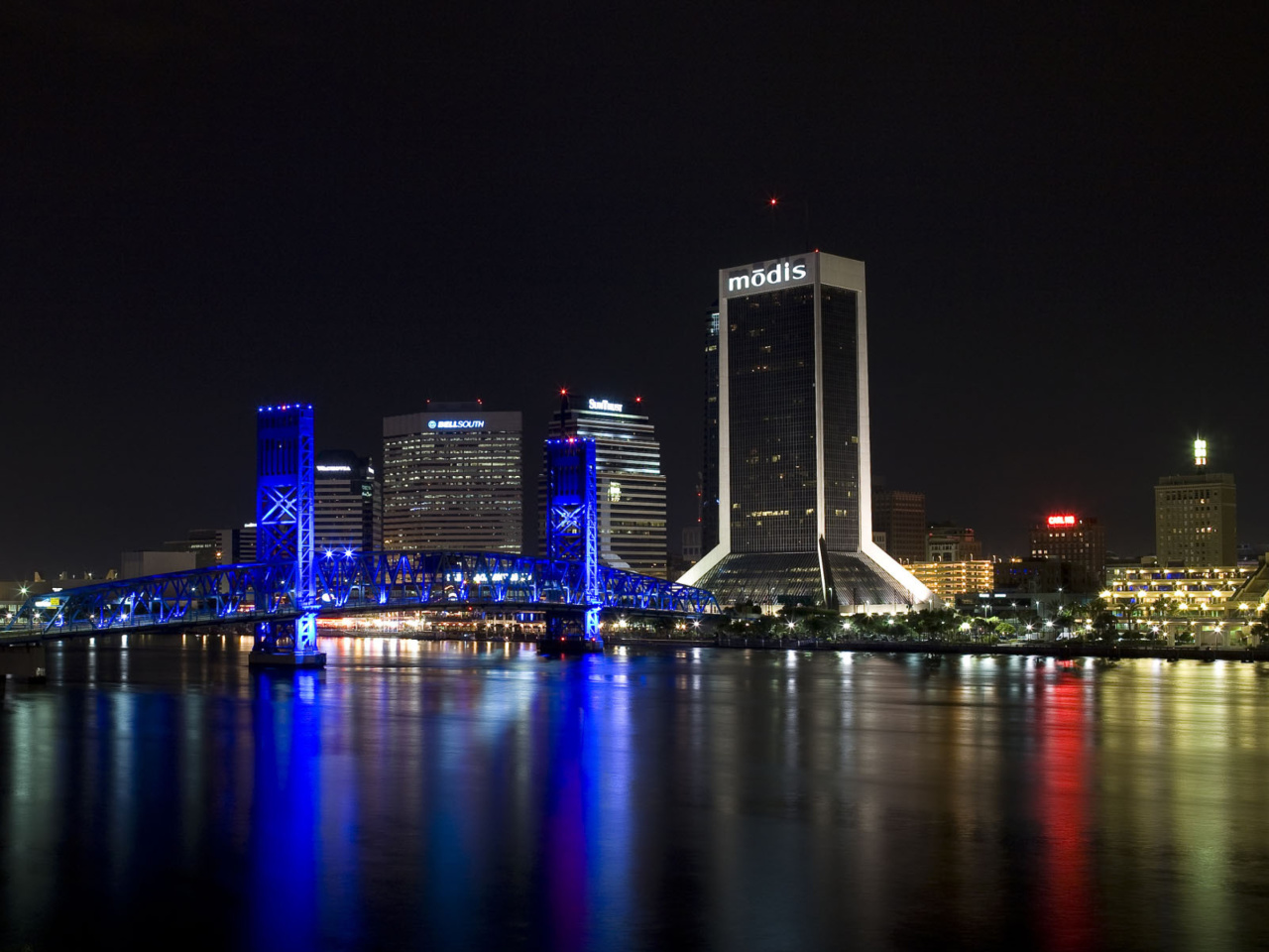 Das Jacksonville Skyline Wallpaper 1280x960