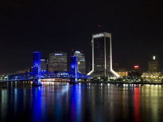 Fondo de pantalla Jacksonville Skyline 320x240