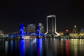 Jacksonville Skyline - Obrázkek zdarma pro Desktop 1280x720 HDTV