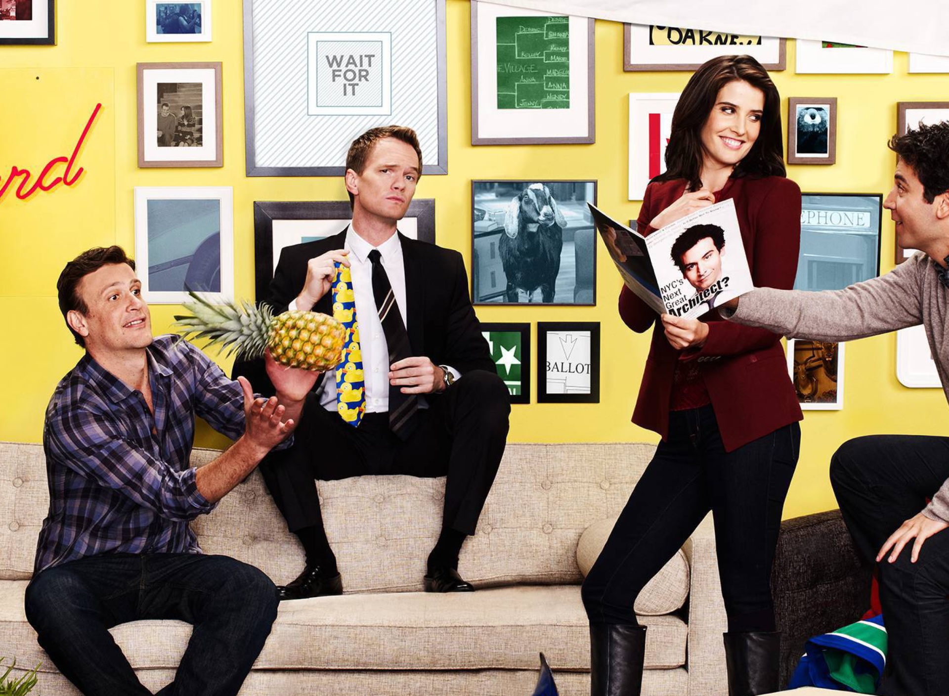 Обои How I Met Your Mother Party 1920x1408