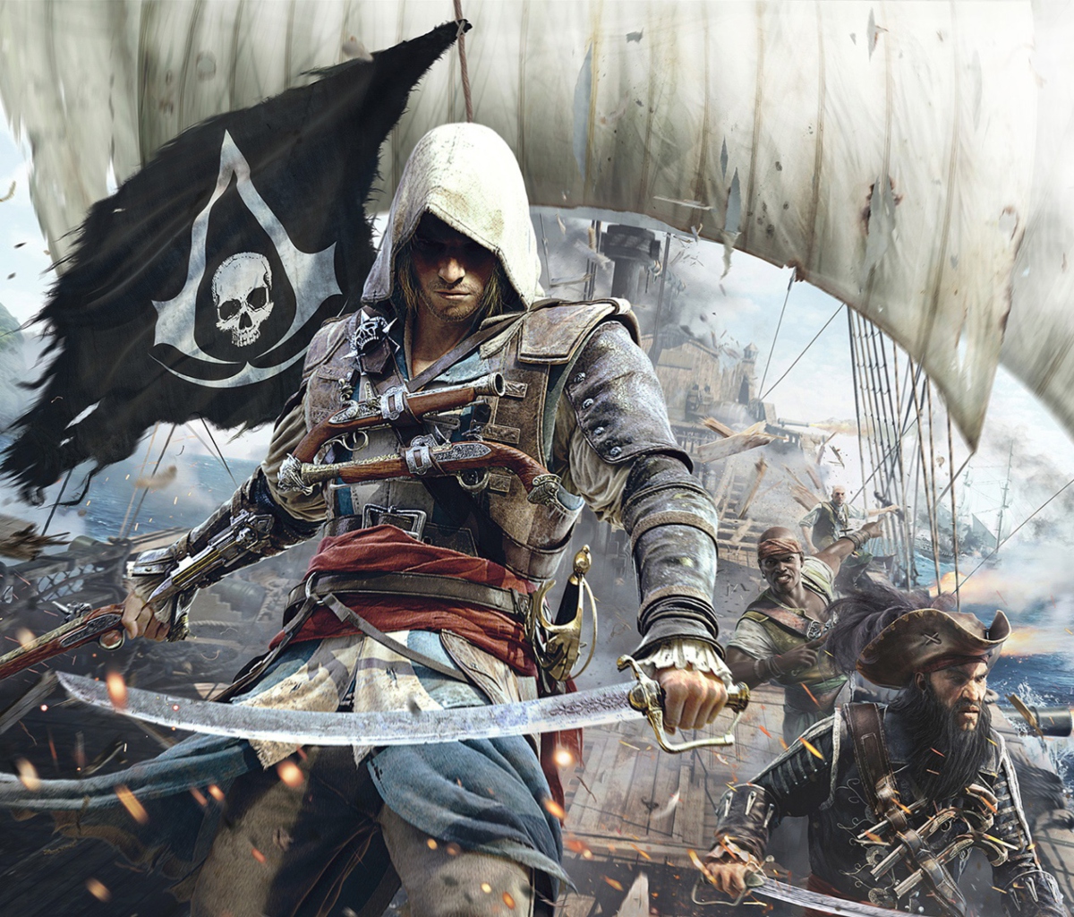 Das Assassins Creed 4 Black Flag Game Wallpaper 1200x1024