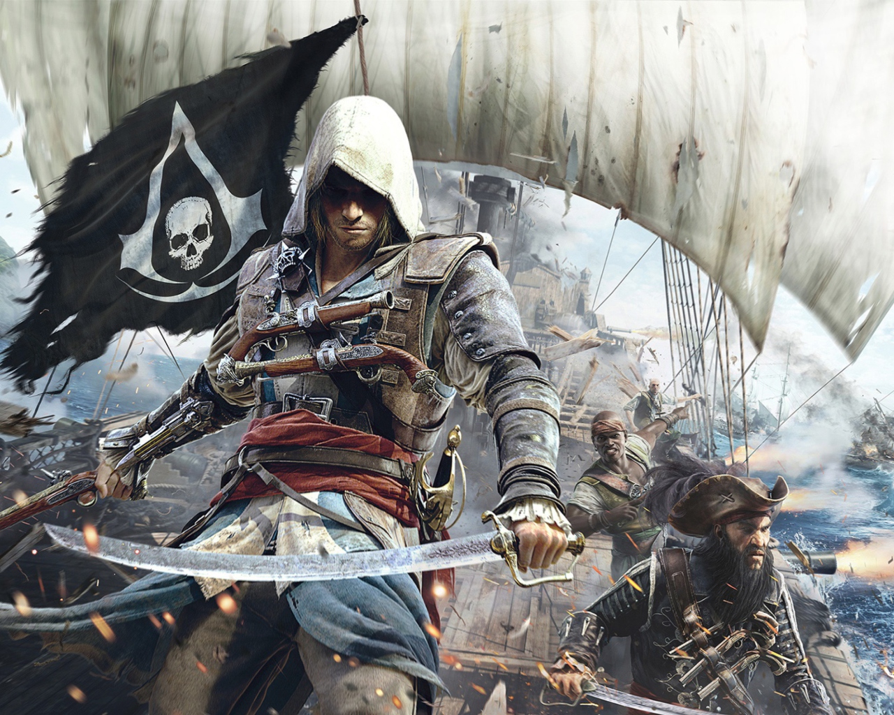 Screenshot №1 pro téma Assassins Creed 4 Black Flag Game 1280x1024