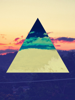 Sunset Inverted Colour Triangle screenshot #1 240x320