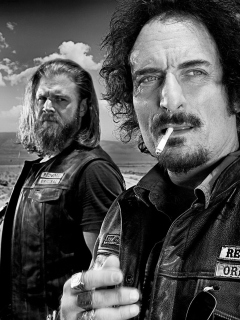 Fondo de pantalla Opie and Tig in Sons of Anarchy 240x320