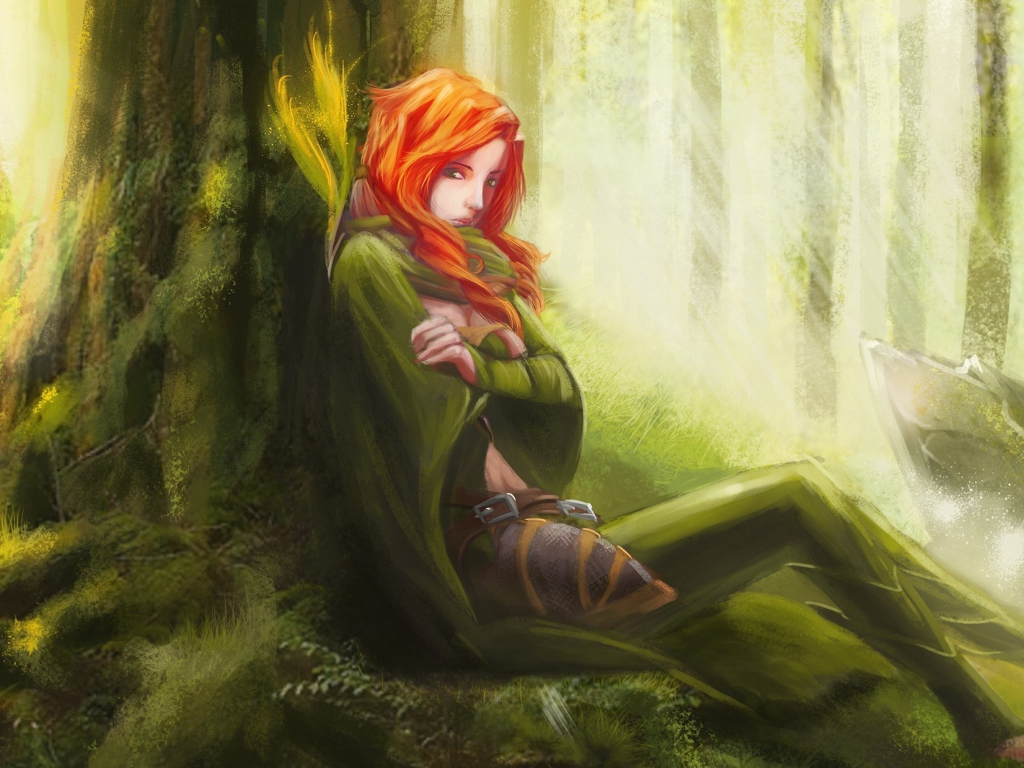 Screenshot №1 pro téma Forest Girl 1024x768