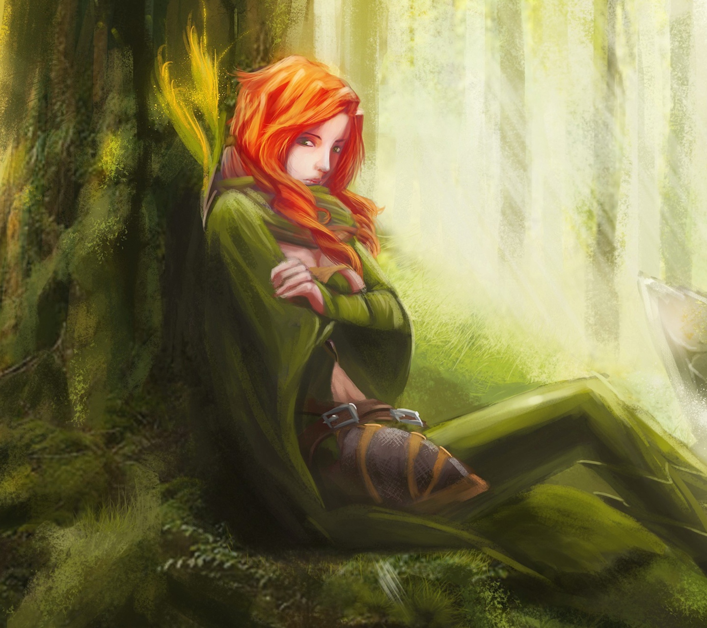 Das Forest Girl Wallpaper 1440x1280