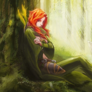 Forest Girl - Obrázkek zdarma pro iPad 2