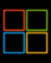 Das OS Windows 10 Neon Wallpaper 176x220