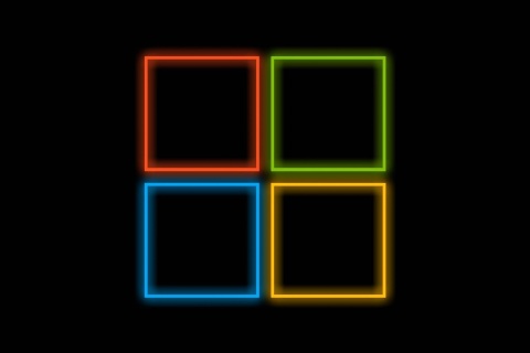 OS Windows 10 Neon screenshot #1 480x320