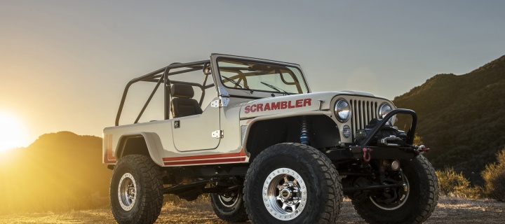 Fondo de pantalla Classic Jeep Cj8 Scrambler 720x320