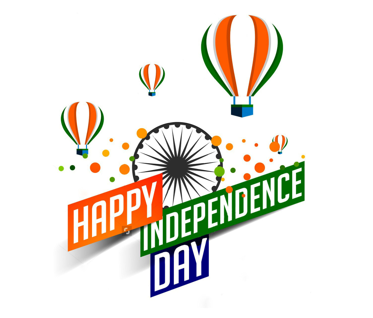 Fondo de pantalla Happy Independence Day of India 2016, 2017 1200x1024