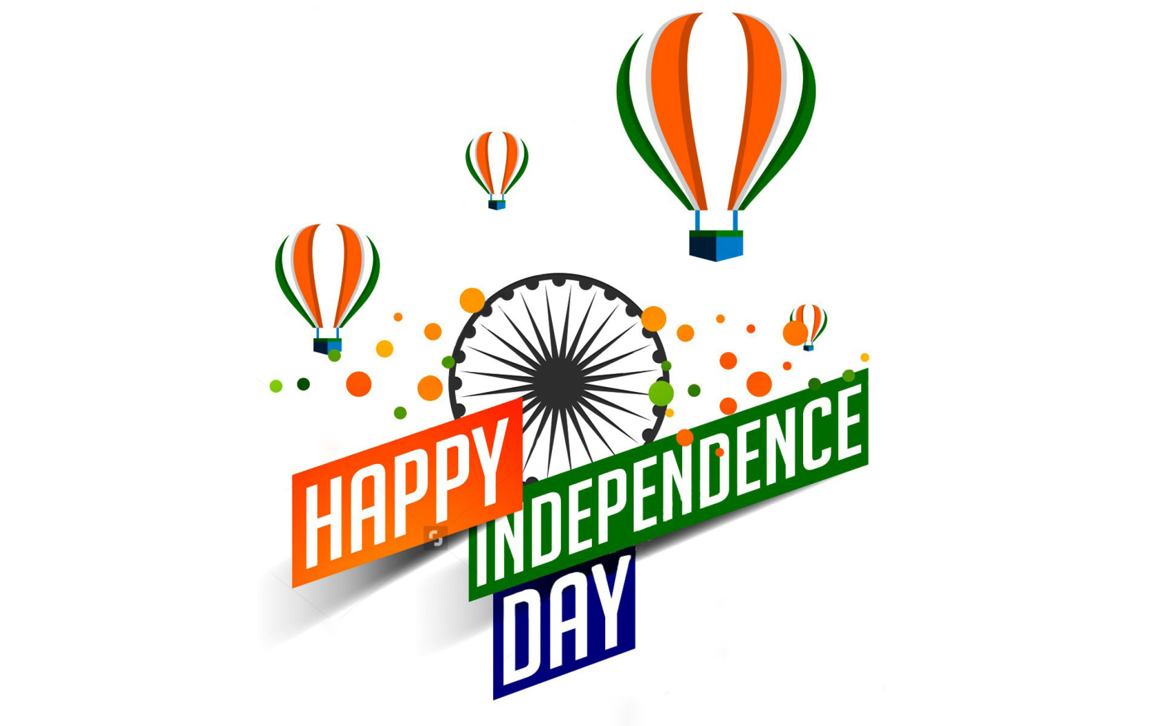 Fondo de pantalla Happy Independence Day of India 2016, 2017 1680x1050