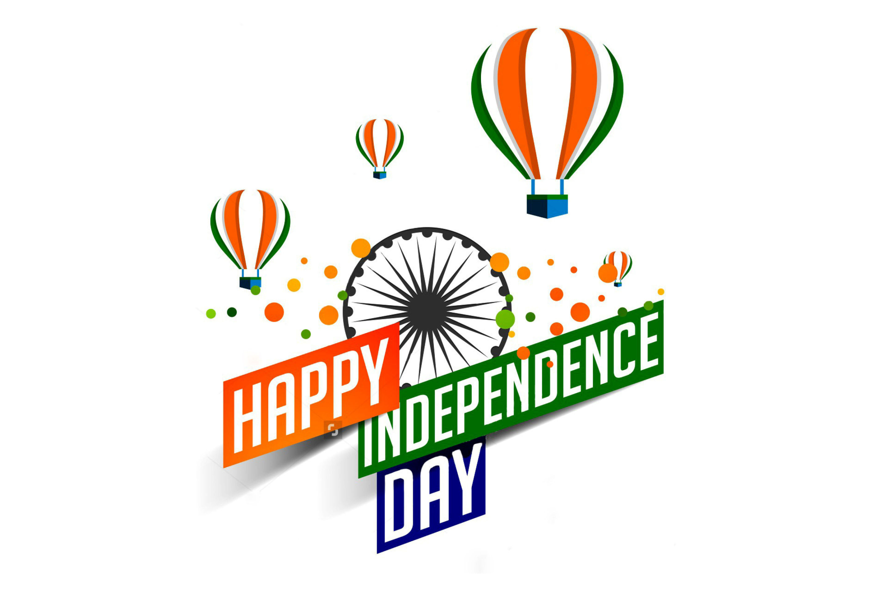 Fondo de pantalla Happy Independence Day of India 2016, 2017 2880x1920