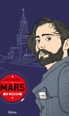 Das 30 Seconds To Mars In Moscow Wallpaper 240x400