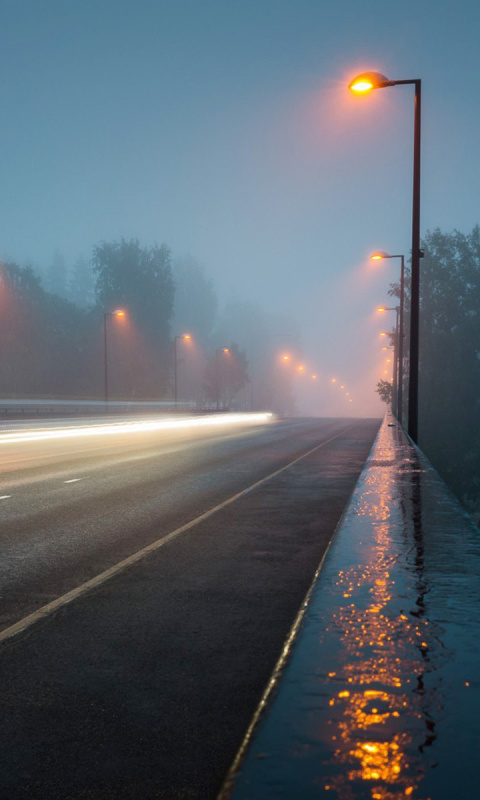 Road in Fog screenshot #1 480x800