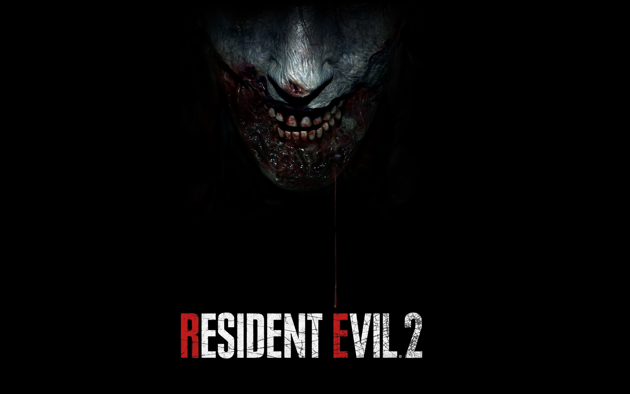 Das Resident Evil 2 2019 Zombie Emblem Wallpaper 2560x1600