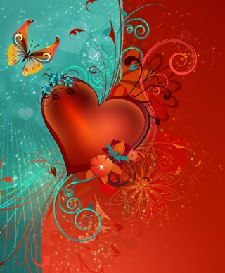 Love Heart - Obrázkek zdarma pro 768x1280