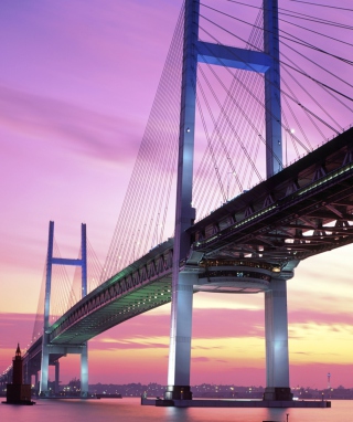 Yokohama Bay Bridge Japan - Obrázkek zdarma pro iPhone 5C