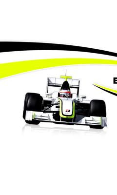 Screenshot №1 pro téma Brawn GP by FordGT 240x400