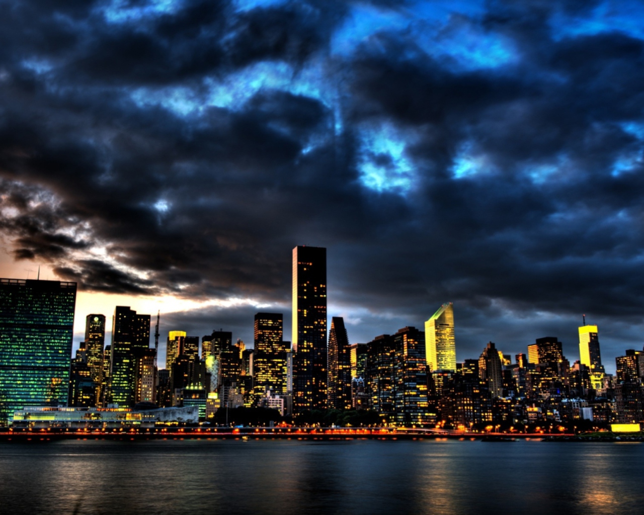Screenshot №1 pro téma New York Skyline 1280x1024