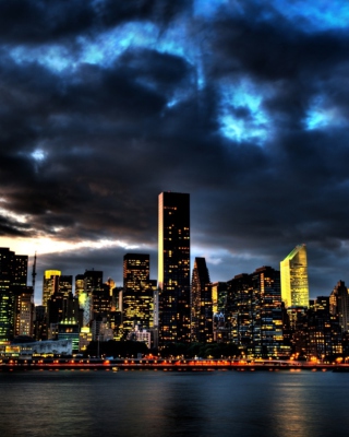 New York Skyline - Obrázkek zdarma pro 360x640