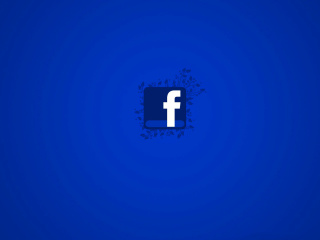 Das Facebook Social Network Logo Wallpaper 320x240
