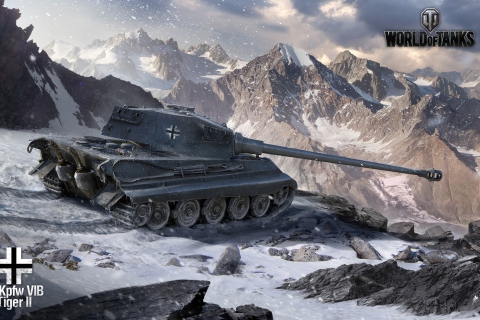 Screenshot №1 pro téma Tiger II - World of Tanks 480x320