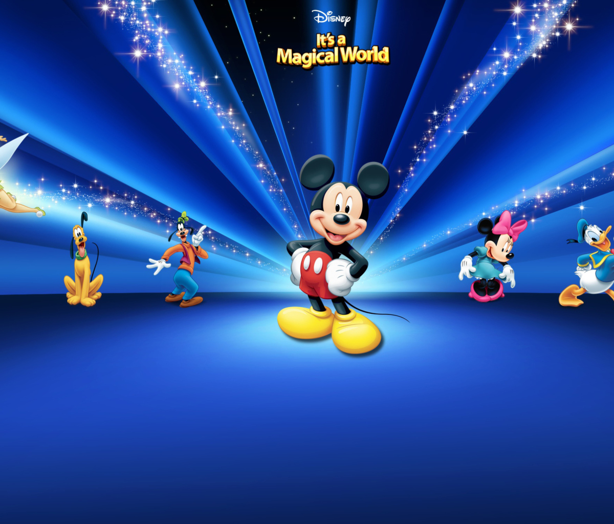 Screenshot №1 pro téma Disney Characters Dark Blue 1200x1024