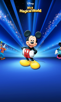 Screenshot №1 pro téma Disney Characters Dark Blue 240x400