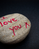 Sfondi I Love You Written On Stone 128x160