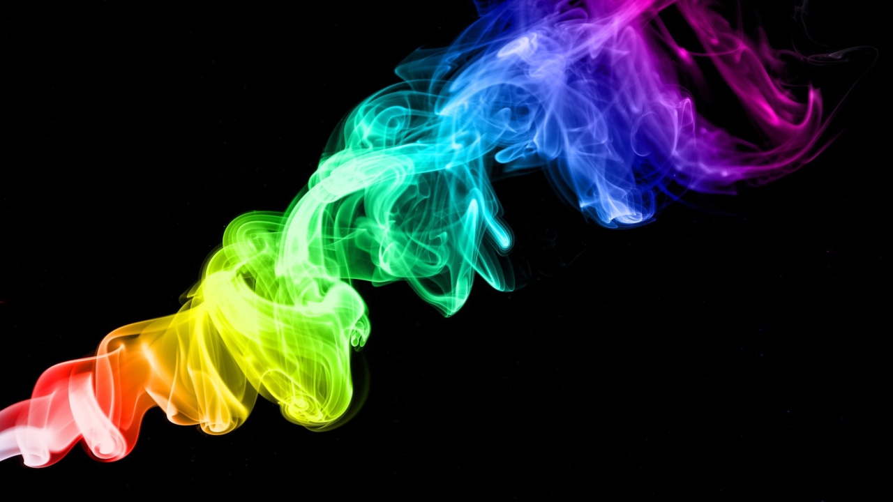 Screenshot №1 pro téma Colorful Smoke 1280x720